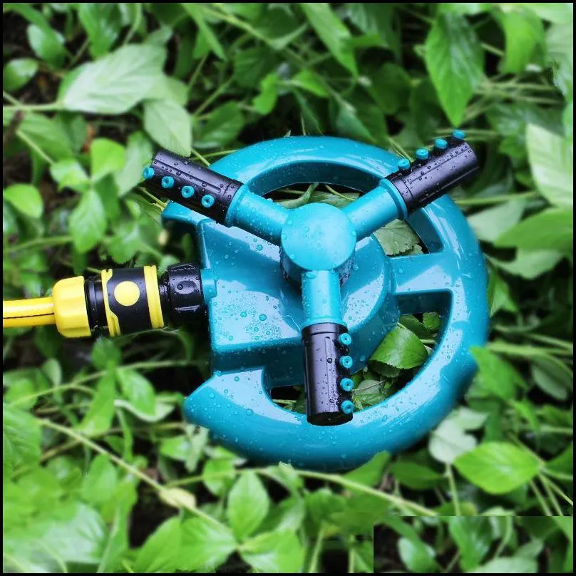 watering equipments garden automatic grass lawn 360 degree three arm water sprayer rotating nozzle system supplies