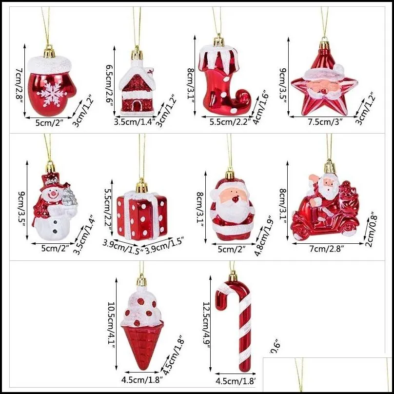 christmas decorations plastic candy cane lollipop pendant santa calus tree hanging ornaments for home decor navidad gift 220914