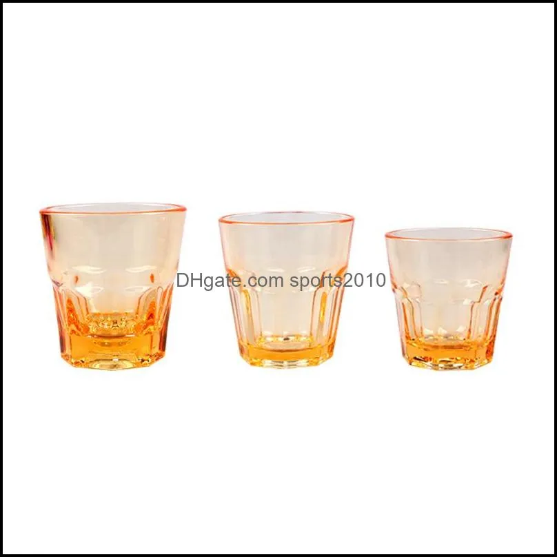 transparent octagonal cups geometry water mug acrylic pc beer tumbler kitchen dining drinkware popular 4xw uu