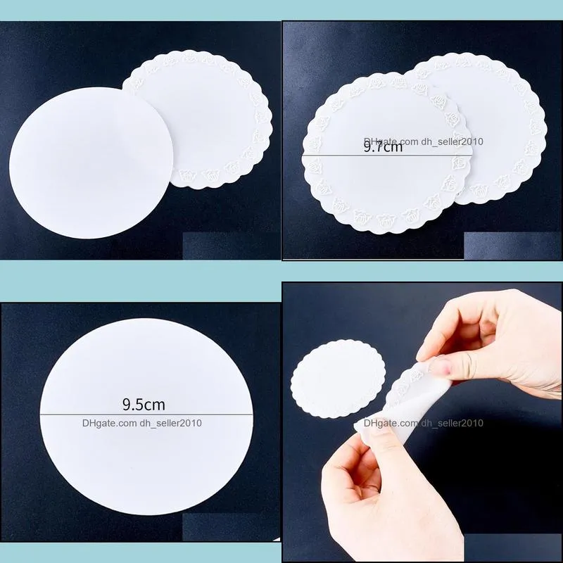 round silicone sheet mat for resin craft 9 5cm translucence soft silicone craft mat diy jewelry tools