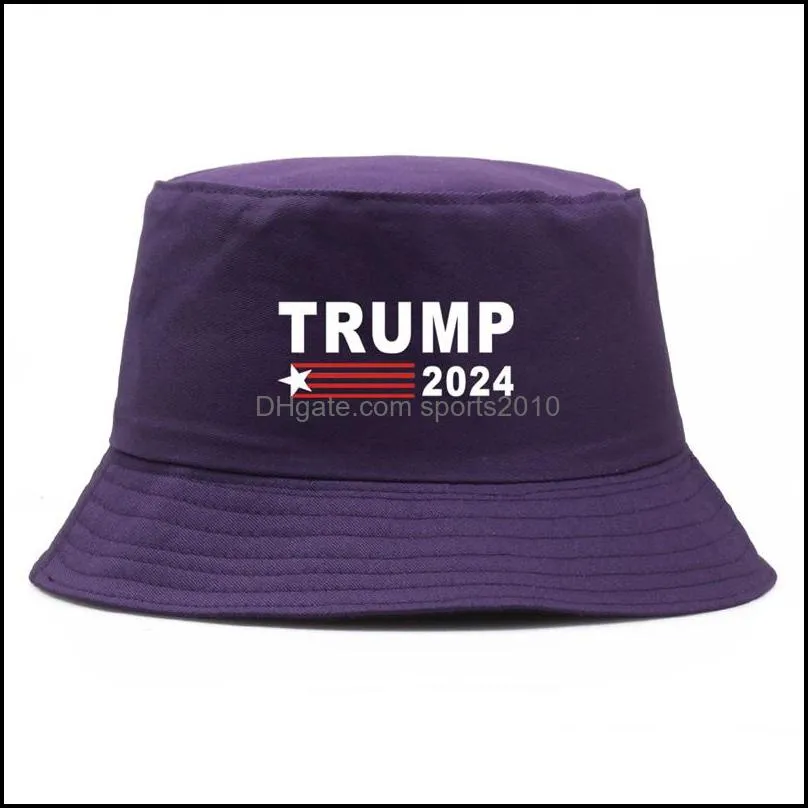 5 colors simple trump bucket sun cap usa presidential election trump 2024 fisherman hat spring summer fall outdoor 1133 v2