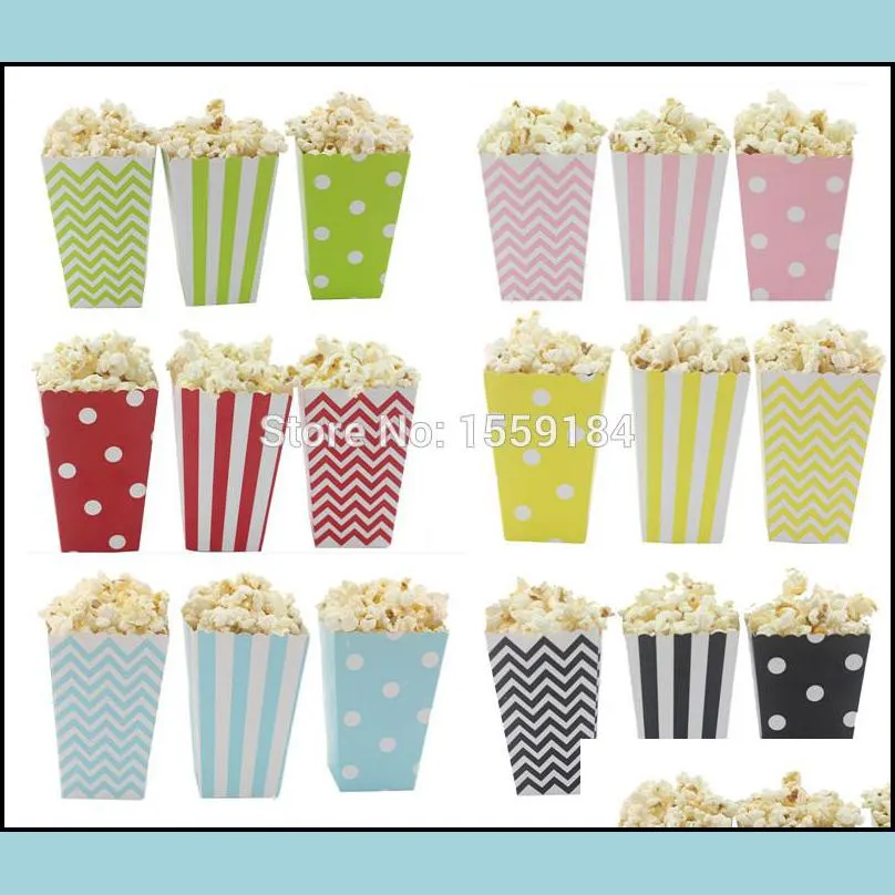 gift wrap birthday favor 36pcs red popcorn box lovely mini small boxes party decorations supply 18 rainbow colors1