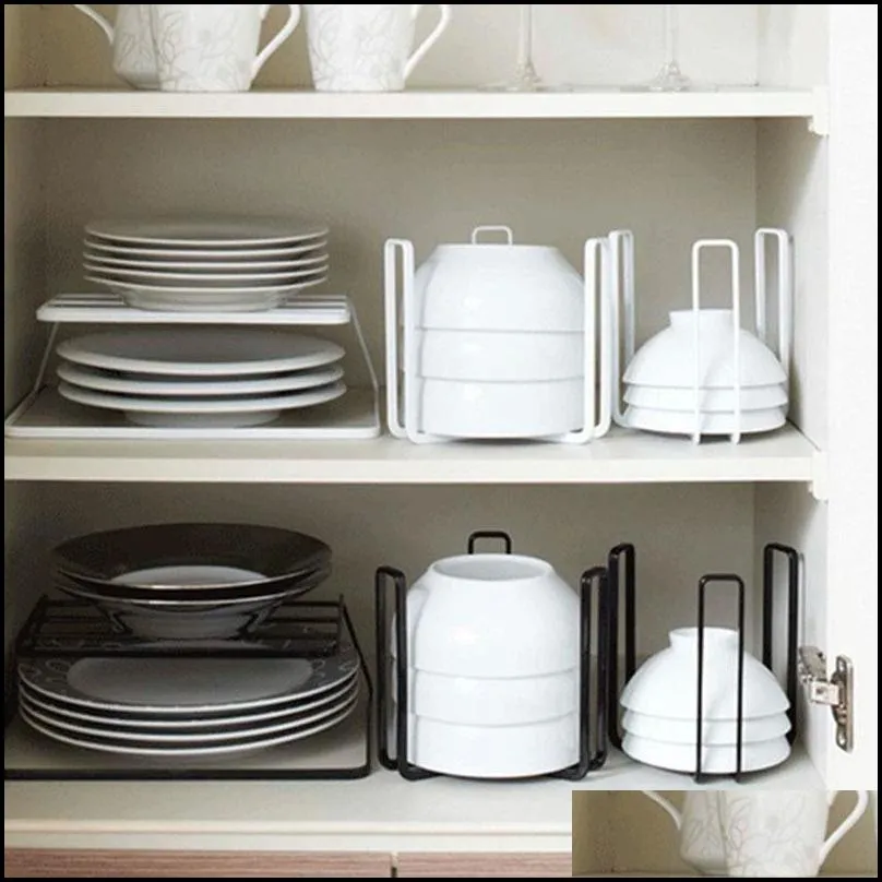 japanesestyle drain dish rack storage shelf metal drawer drying bowl racks home accessories kitchen cabinet organizer 0618