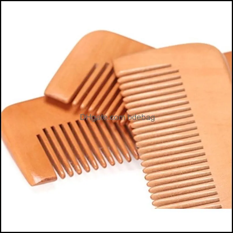 wholesale customizable other household sundries portable straightening bamboo tree wooden beared hair brush combs 5013 q2