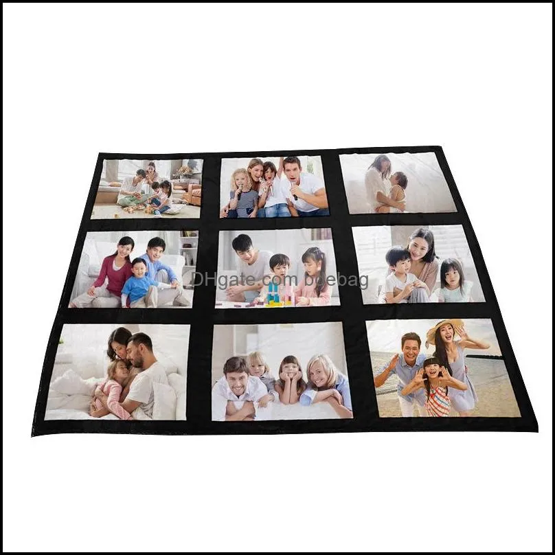 blankets sublimation thermal fleece blanket heat print fabric mat diy blank carpet 9 15 20 grid plaid blanket 125x150cm 732 r2