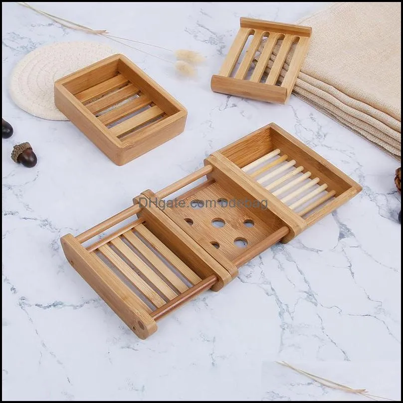 bathroom storage soap holders bamboo draining natural soaps tray box el wash basin strong 5 26zz q2