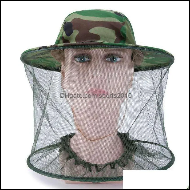 mosquito cap outdoors mosquito control beekeeping gauze net jungle hat sunscreen camouflage shawl caps factory direct selling 2 3rc p1