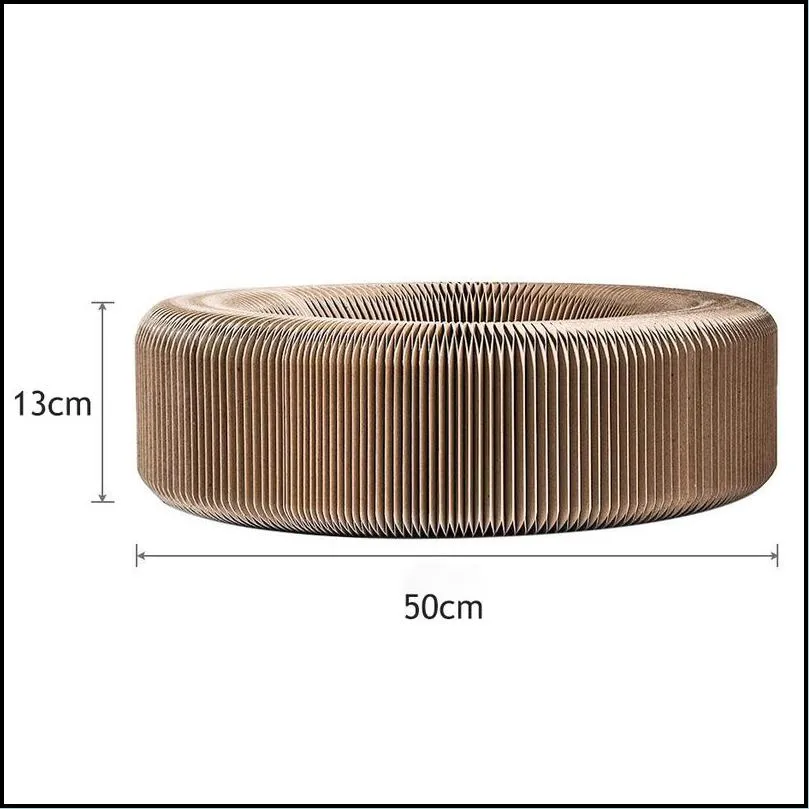 cat furniture scratchers pet scratcher lounge bed collapsible folding corrugated paper deform scratch board for mat kitten toy supply