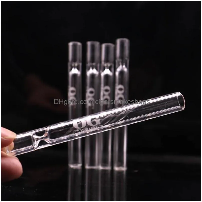 wholesale og glass pipe bats steamroller hand pipes for smoking bat tobacco hookah heady tube pocket