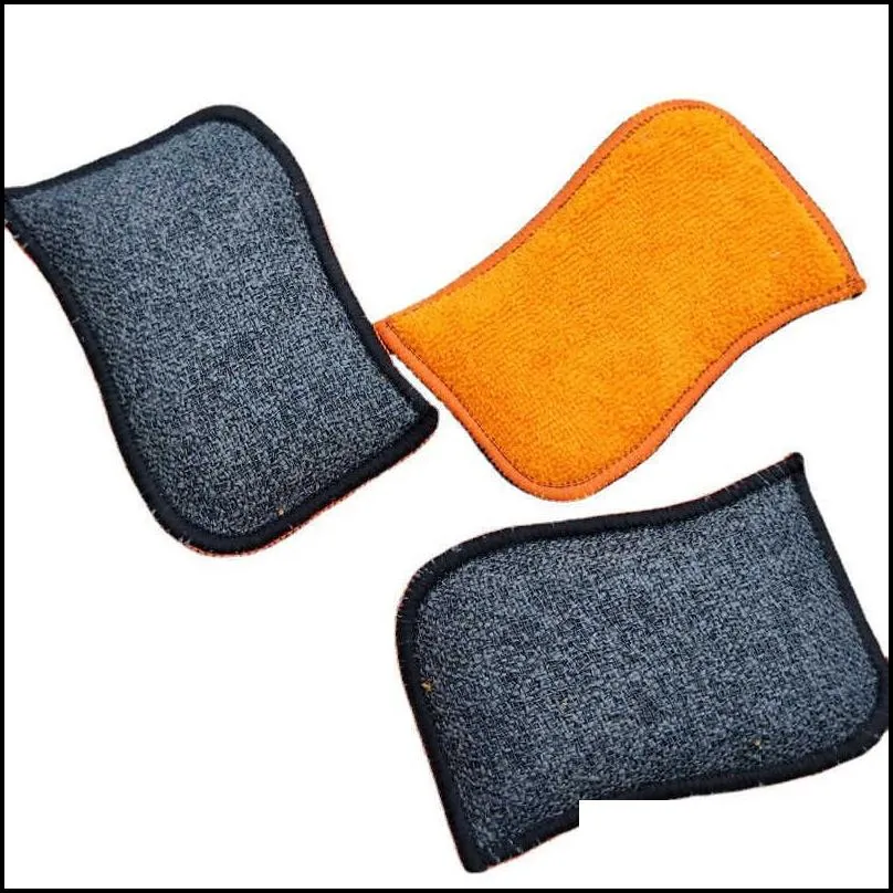 sponges scouring pads dishwashing microfiber scrub sponge for tools home and kitchen small things cleaning utensils useful accessories household goods