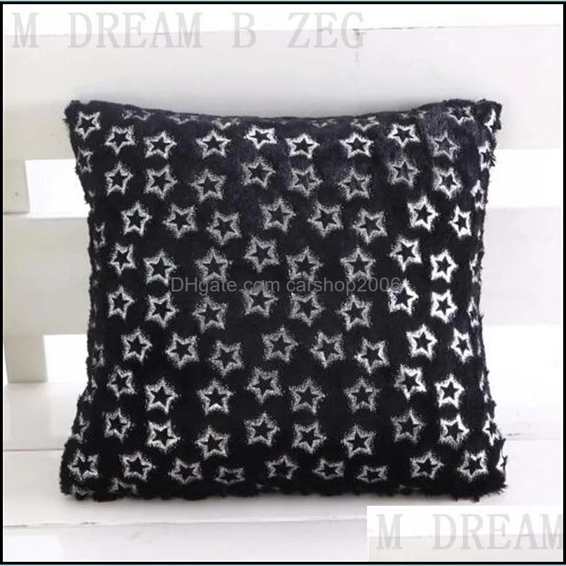 bronzing pillow case 7 colors pillowcase plush throw pillow cover home office sofa seat embrace cushion cover