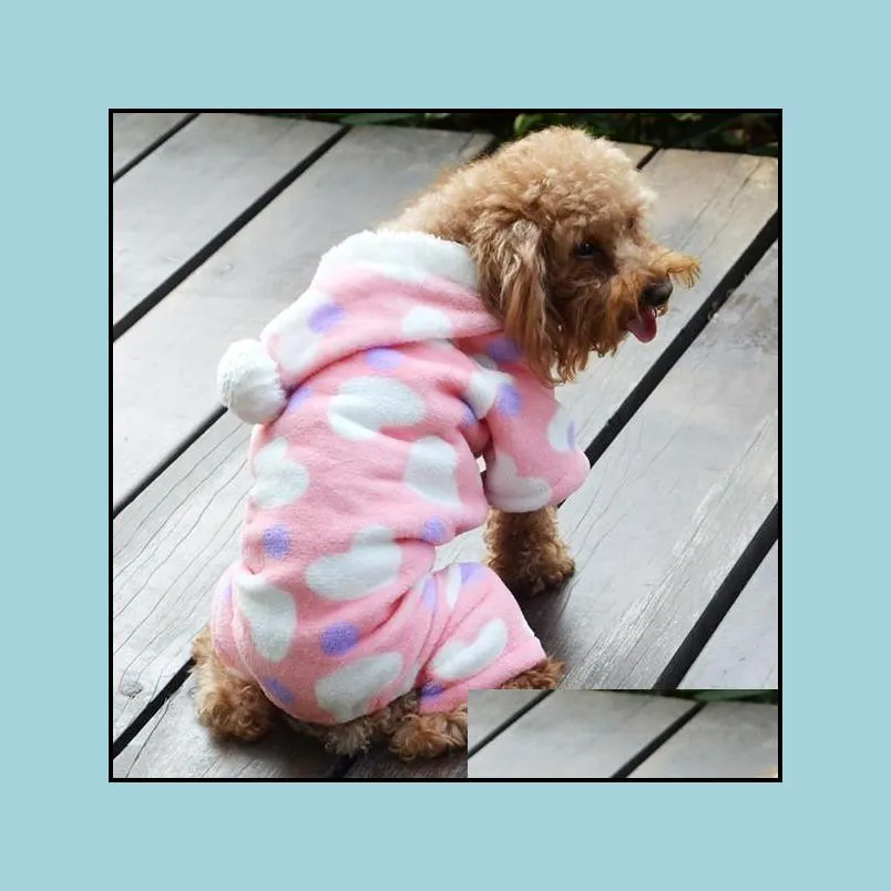 soft pet dog clothes jumpsuit for dog puppy cat winter warm clothes fleece leopard print costume coat jumpsuit hoodies
