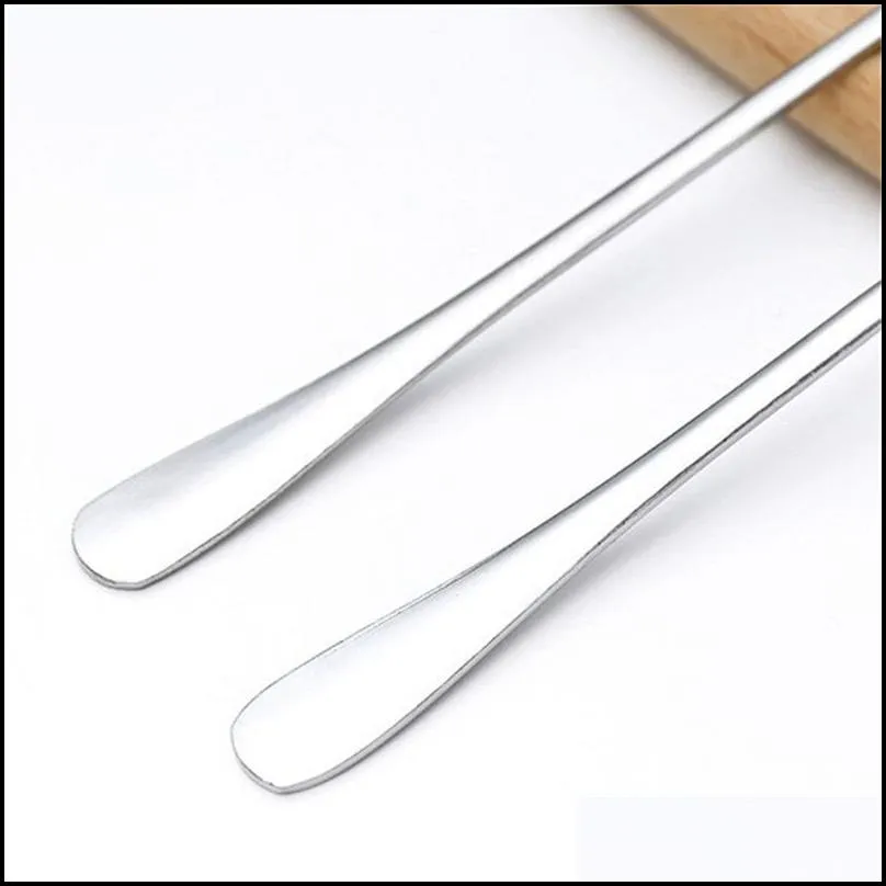 tea coffee soup spoon for eating mixing stirring long handle teaspoon ice cream honey spoon cocktail spoons kitchen cutlery 0 66qy d3