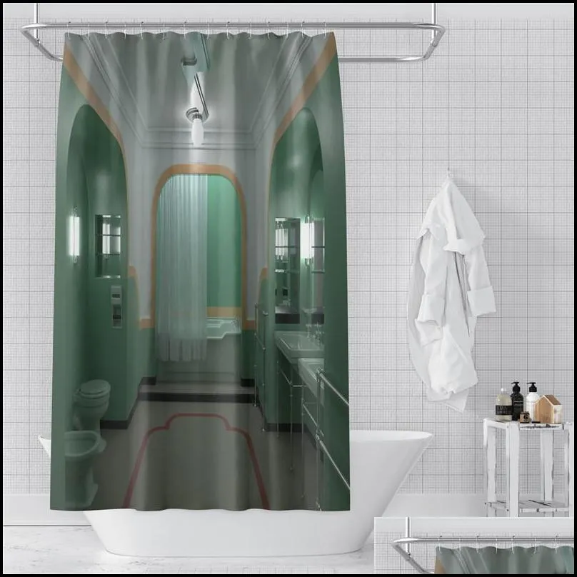 the shining room 237 shower curtain set with grommets and hooks for bathroom decor 220429