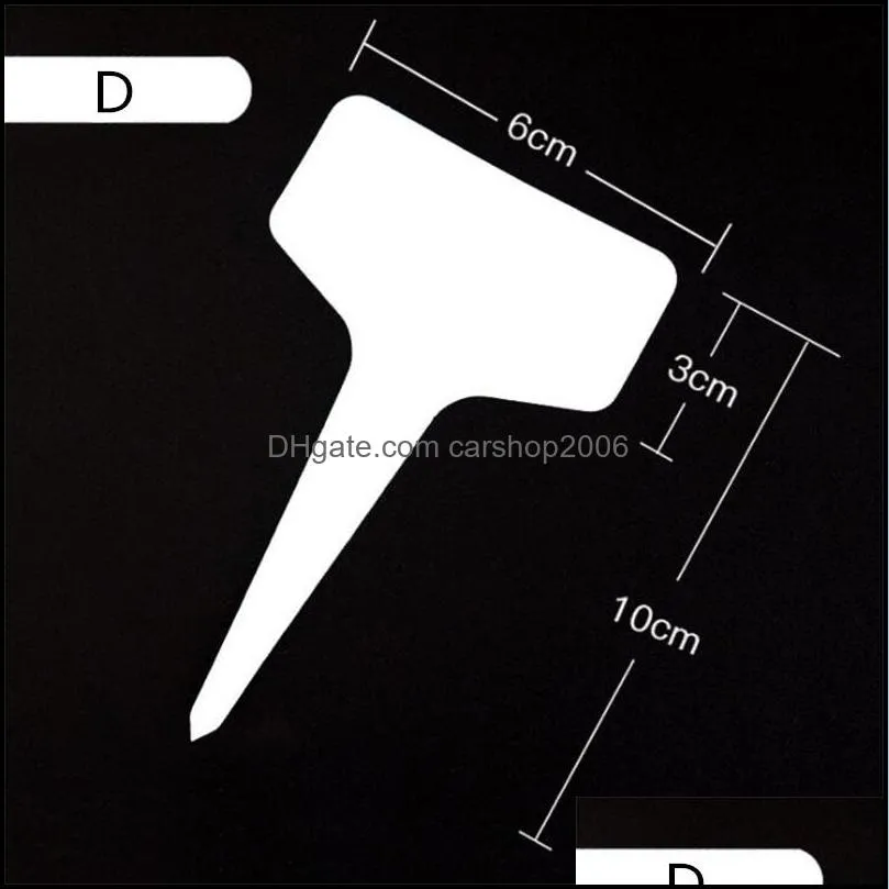 ttype plastic plant tag plant markers garden gardening label plant flower nursery label tag marker thick tags 10x6cm