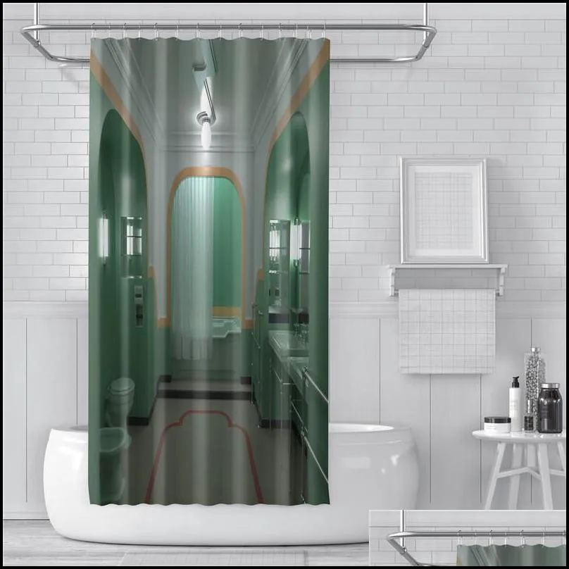the shining room 237 shower curtain set with grommets and hooks for bathroom decor 220429