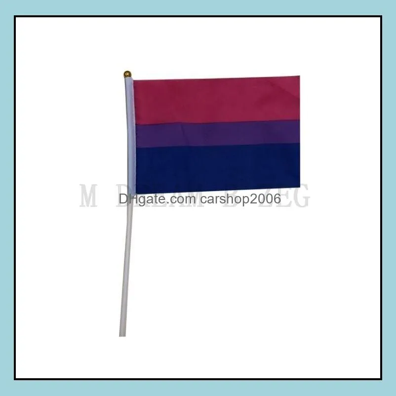 21x14cm rainbow flags small hand held flag mini gay pride flags rainbow waving handhold flag