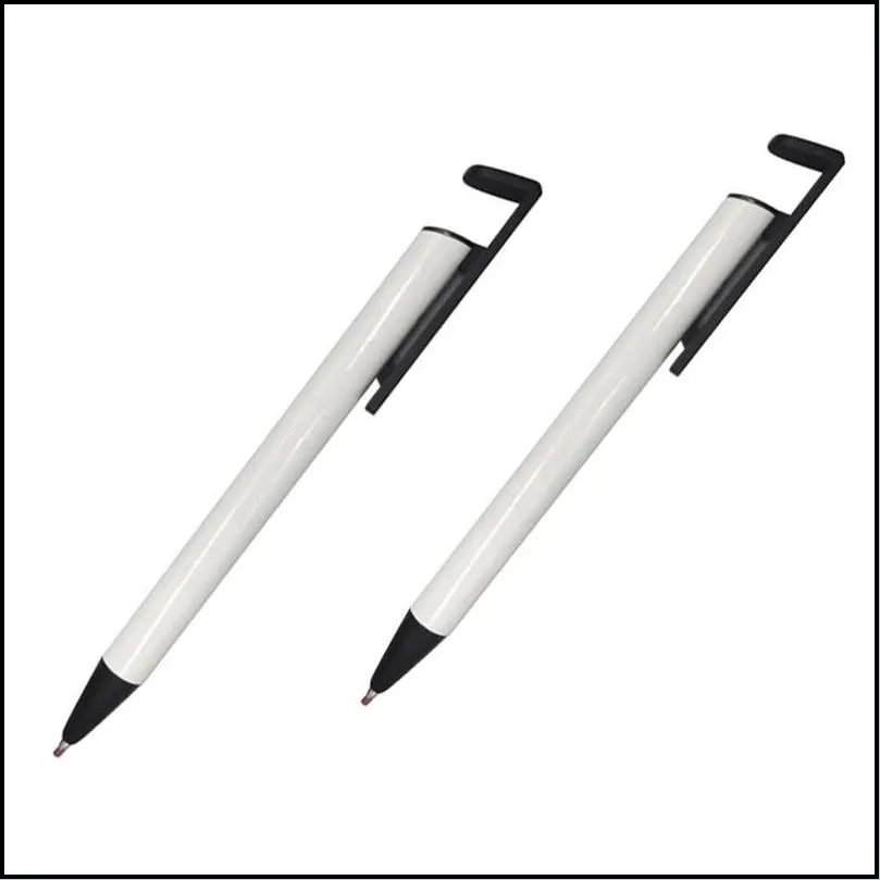 wholesale ballpoint pen markers sublimation blank ballpen shrink warp phone stand pens promotion with custom