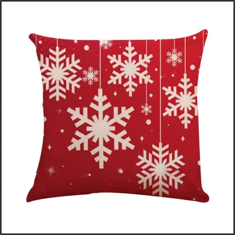 christmas square pillow cover cushion case toss pillowcase hidden zipper closure pillows christmas pattern pillow case decor