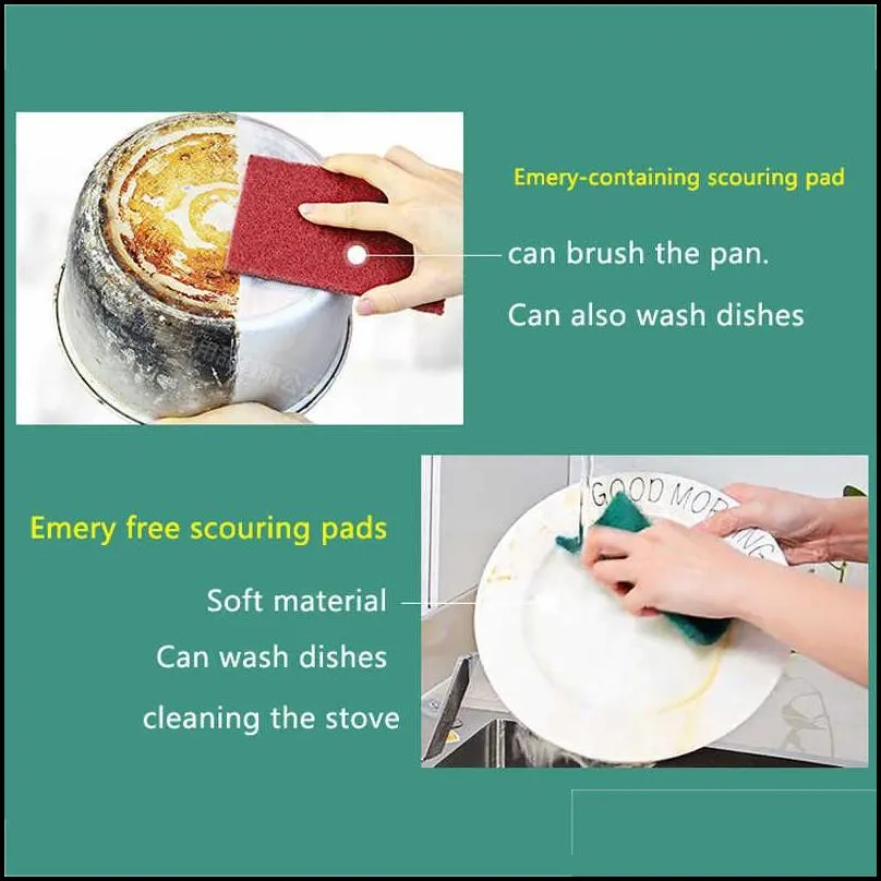 sponges scouring pads magic melamine carborundum kitchen eraser for pan pot dish utensils household cleaning items 220926