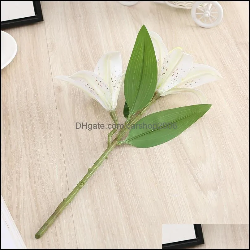 artificial lily simulation flower home wedding decor flower ornaments fake flowers