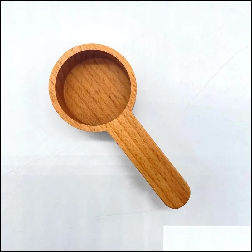 walnut wood measuring spoons tools wooden short handle coffee spoon bar kitchen home baking tool tea spoon salt spoon 10qy d3