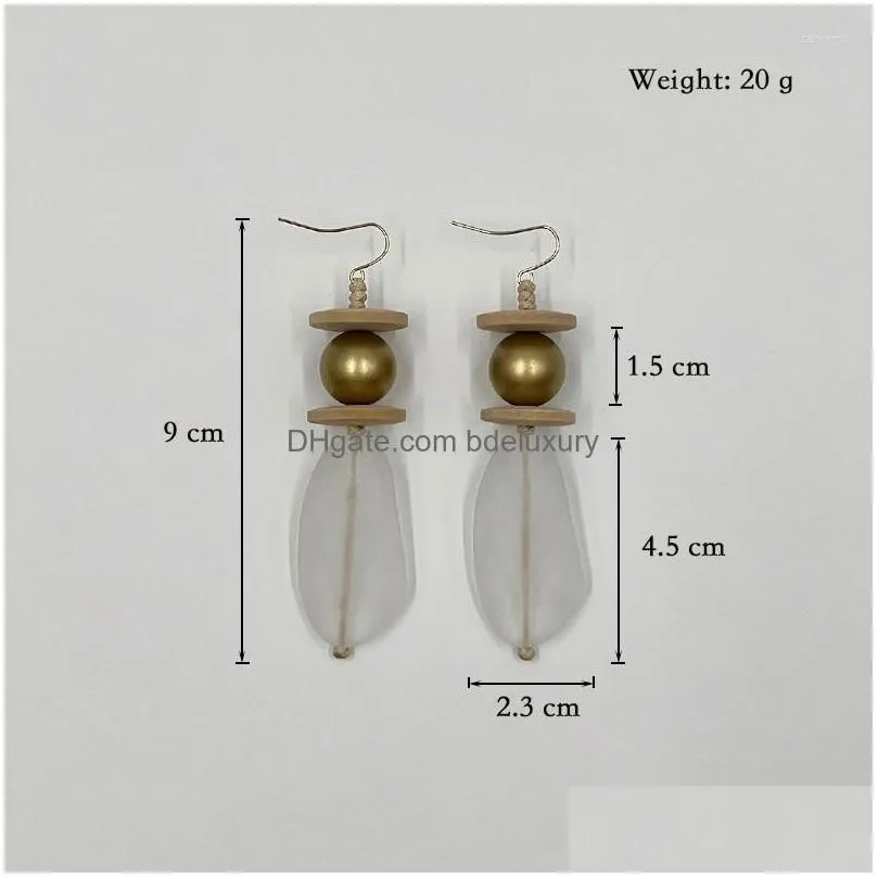 dangle earrings suekees goth drop earings fashion jewelry pendientes vintage boho long earring wood resin beads for women accessories