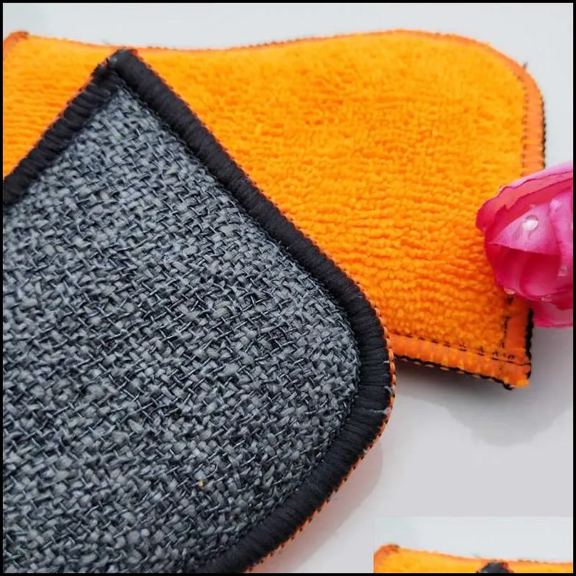 sponges scouring pads dishwashing microfiber scrub sponge for tools home and kitchen small things cleaning utensils useful accessories household goods