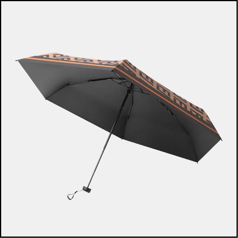 umbrellas mini 6 ribs luxury women anti uv parasol five folding fashion sun protection small vinyl 221010