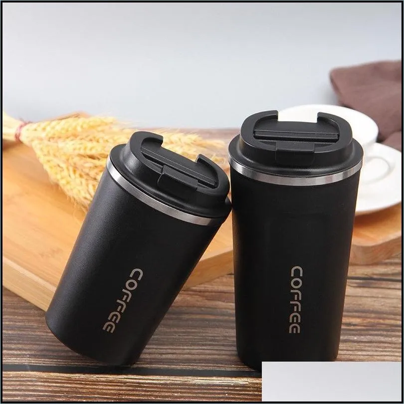 380ml 510ml stainless steel coffee mug leak proof thermos travel thermal vacuum flask insulated cup milk tea water bottle 12 5kl d3