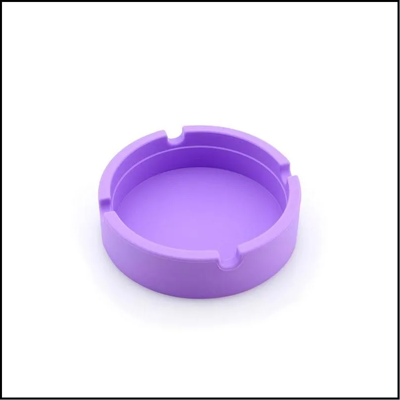 silicone ashtray creative round silicone ashtray antishock smoke ash tray fashion environmental smoking accessories dhs