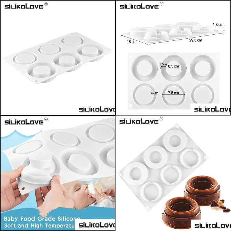 silikolove silicone mould round molds for cake mousse dessert doughnuts top quality 220601
