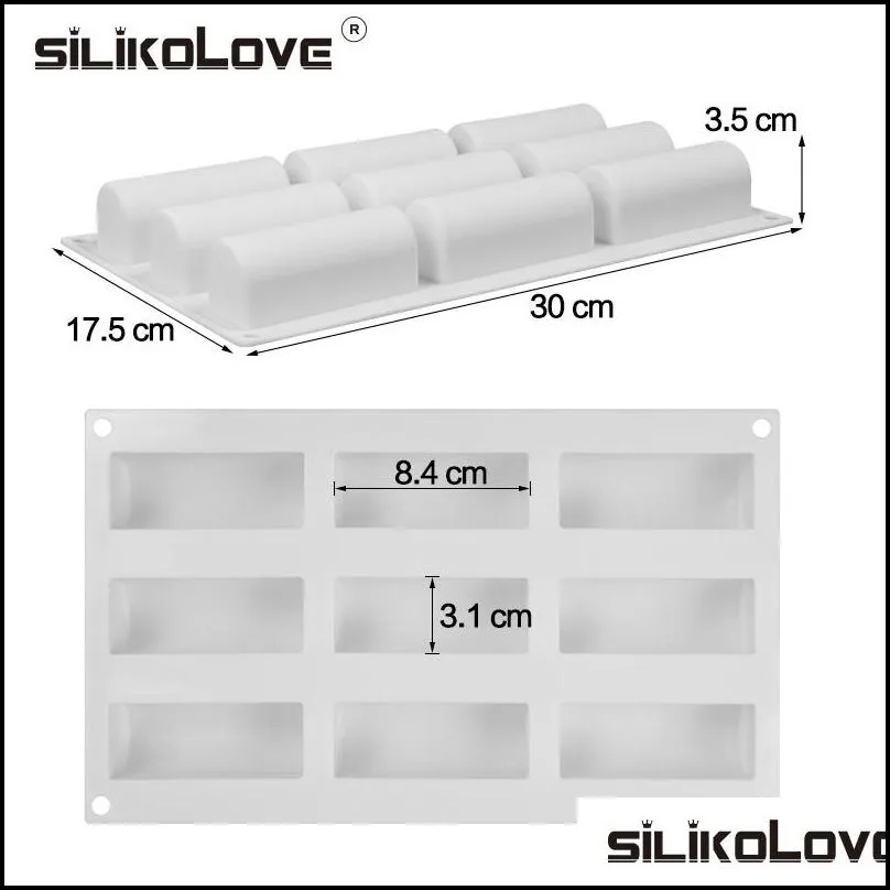 silikolove silicone mold 3d stick shape for chocolate truffle mousse cake dessert diy baking moulds 220601