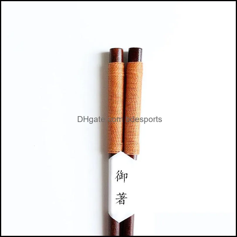 pure color woodiness chopsticks kitchen solid wood lettering chopstick household cusp head entanglement wire tableware arrival 1 89xh