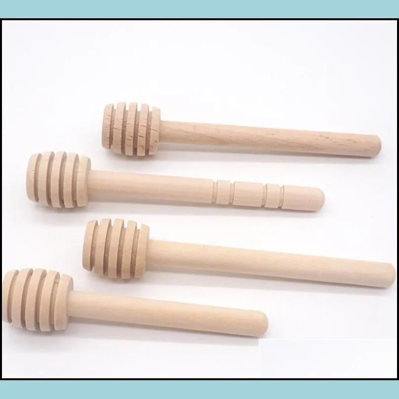 wood honey stick kitchen tools stir mixing handle spoon long sticks coffee jam red wine wooden 8cm 10cm 0 5fy q2