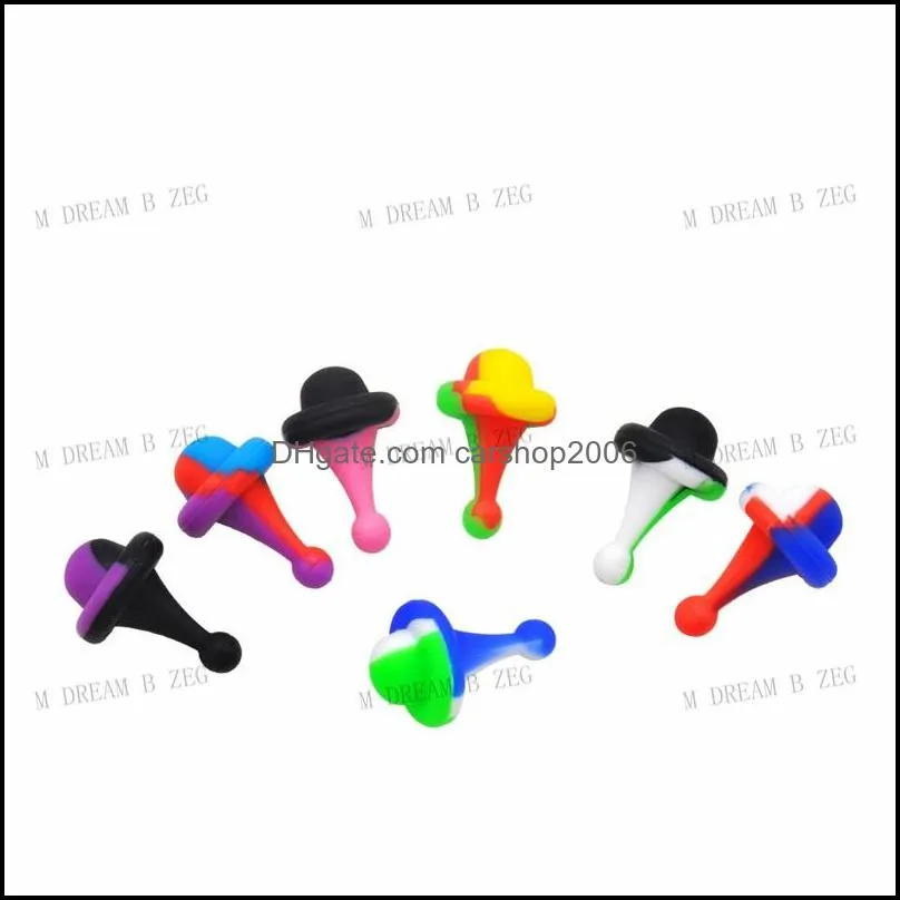 silicon carb cap diameter 34/25/22mm silicone dome 4 styles for silicone bongs rigs glass water pipes smoking accessories