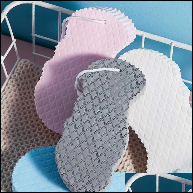 sponges scouring pads soft body scrubber bath exfoliating scrub shower brush skin cleaner dead remover 220926