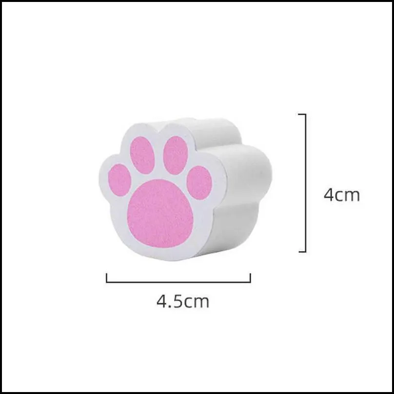 sponges scouring pads cute glass cleaning brush cat paw shape magic sponge wipe mirror cleaner for kitchen faucet bathtub bathroom tool