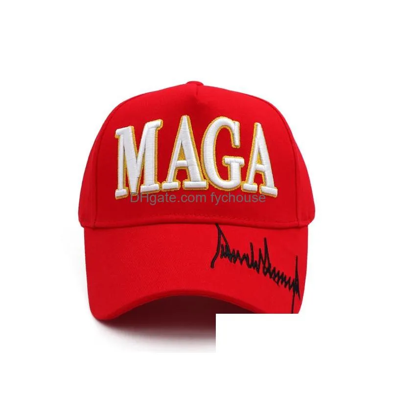 new donald trump 2024 hat usa flag baseball caps maga trump signature snapback president cap 3d embroidery