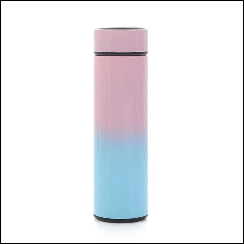 smart digital water bottle keeps cold and heat thermal bottle stainless steel thermos for baby children kids 12 5xh d3