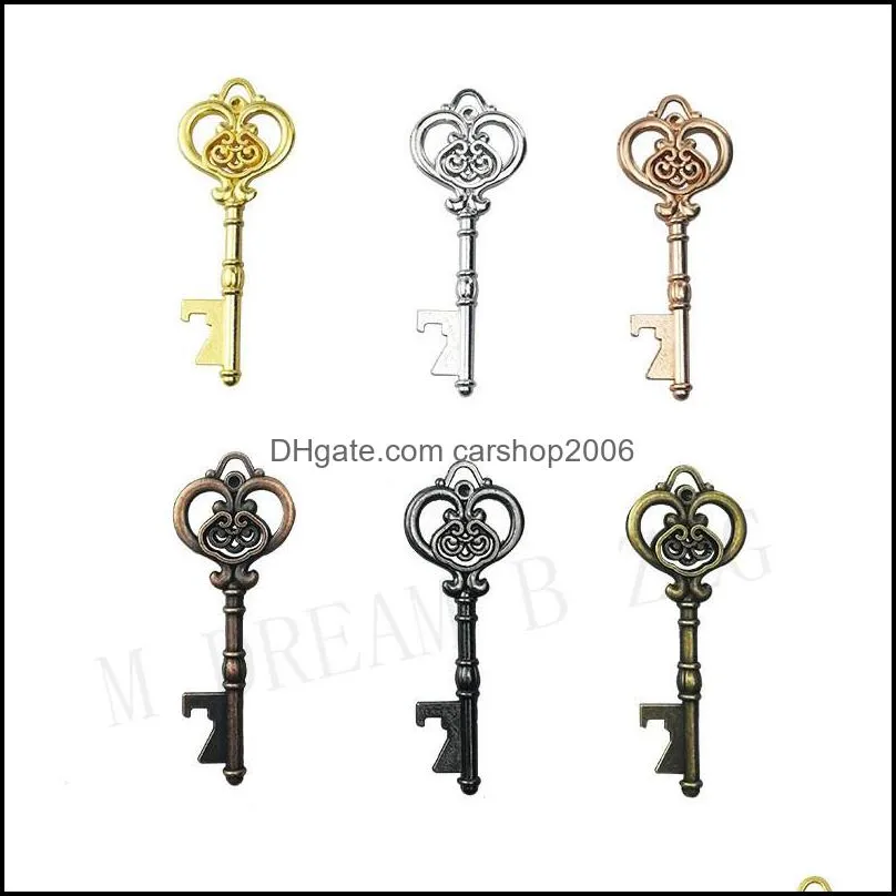 48 styles beer bottle openers key shape bottle opener metal 6 colors keychain bottle opener antique retro openers