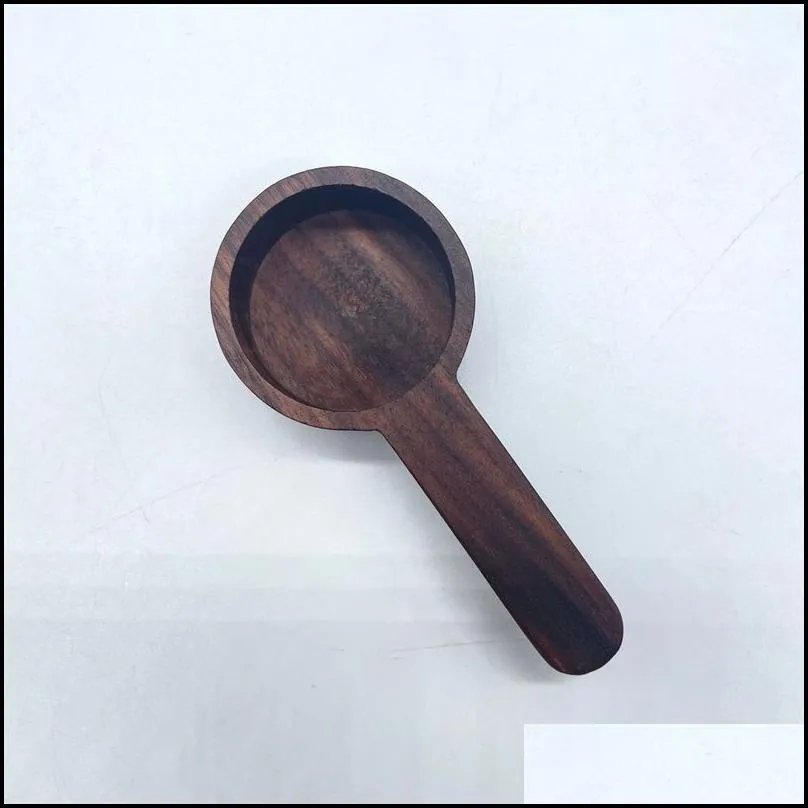 walnut wood measuring spoons tools wooden short handle coffee spoon bar kitchen home baking tool tea spoon salt spoon 10qy d3