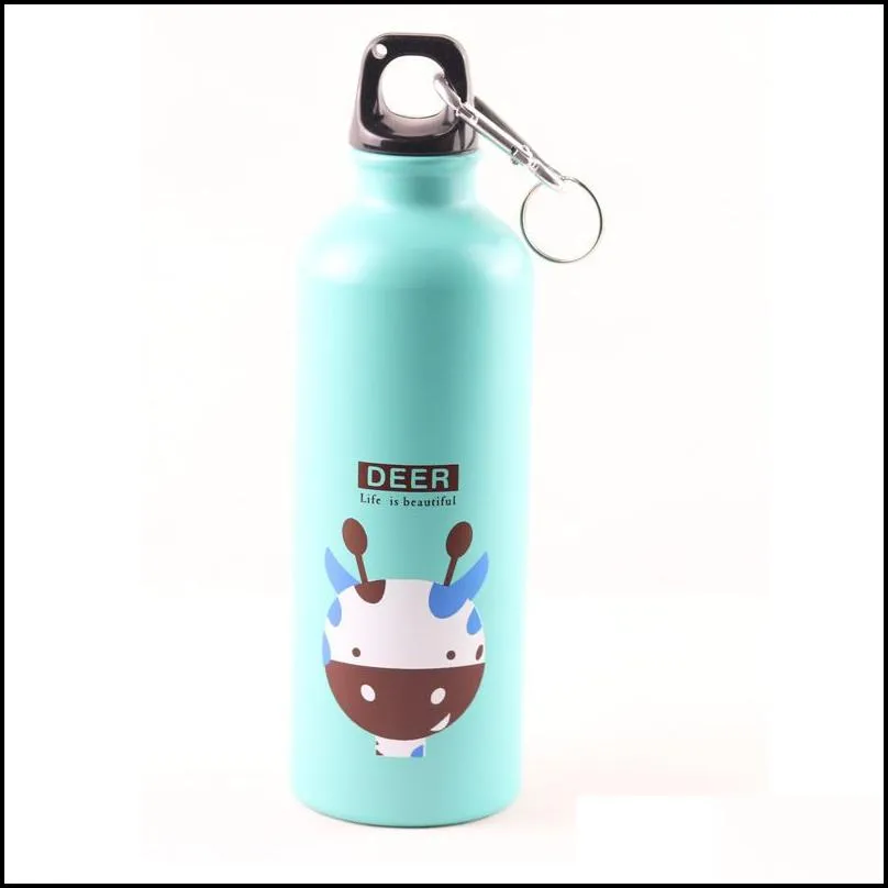 cute water bottle lovely animals creative gift outdoor portable sports cycling camping hiking bicycle school kids water bottles 6 1yy