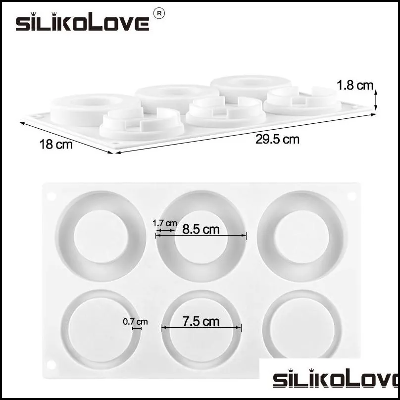 silikolove silicone mould round molds for cake mousse dessert doughnuts top quality 220601