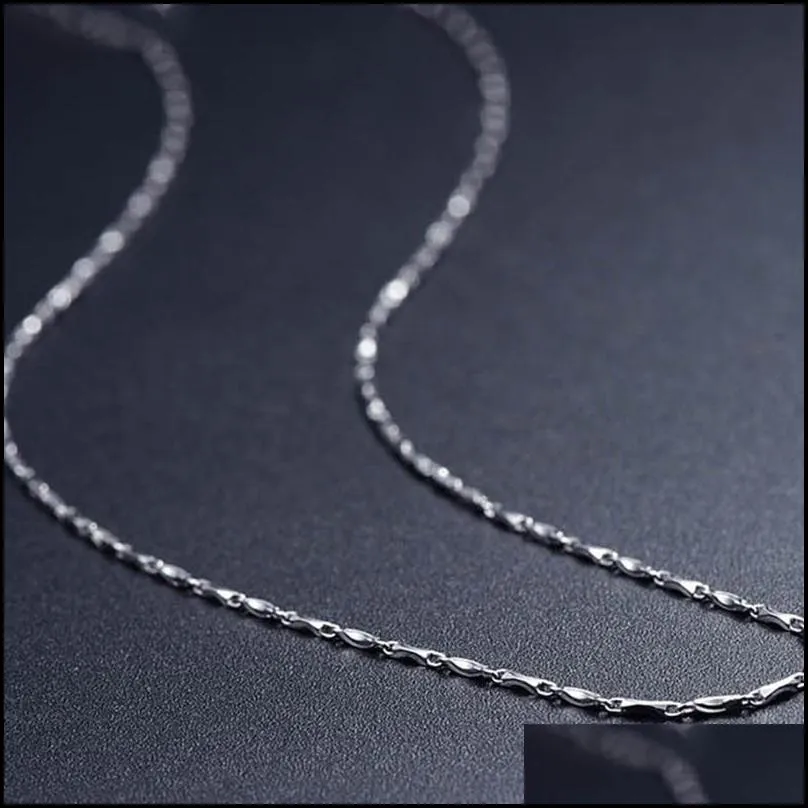chains fine pure platinum pt950 chain women yuanbao link necklace 18inch 3.4-3.7g