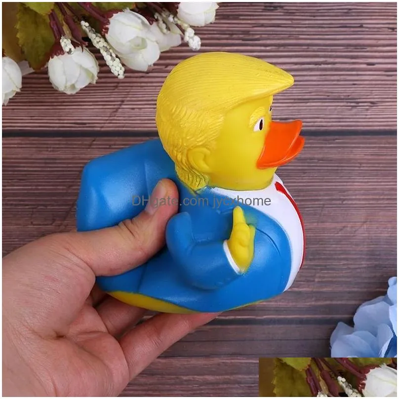 party decoration pvc trump duck bath floating water toy party supplies funny toys creative gift