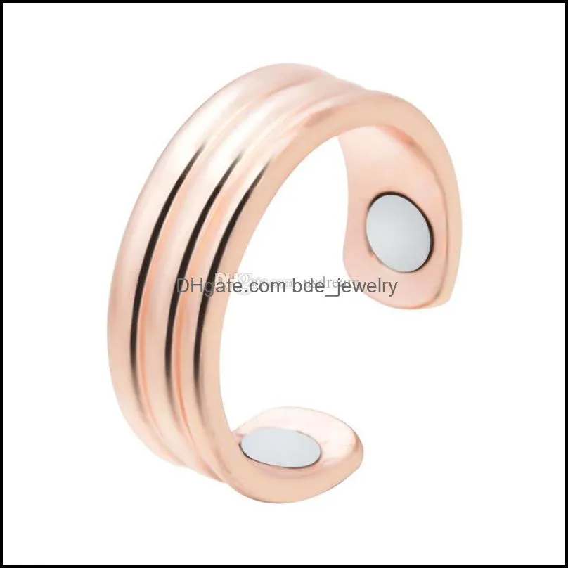 magnetic rings open magnetic therapy magnet ring for women wellness fashion jewelry gift