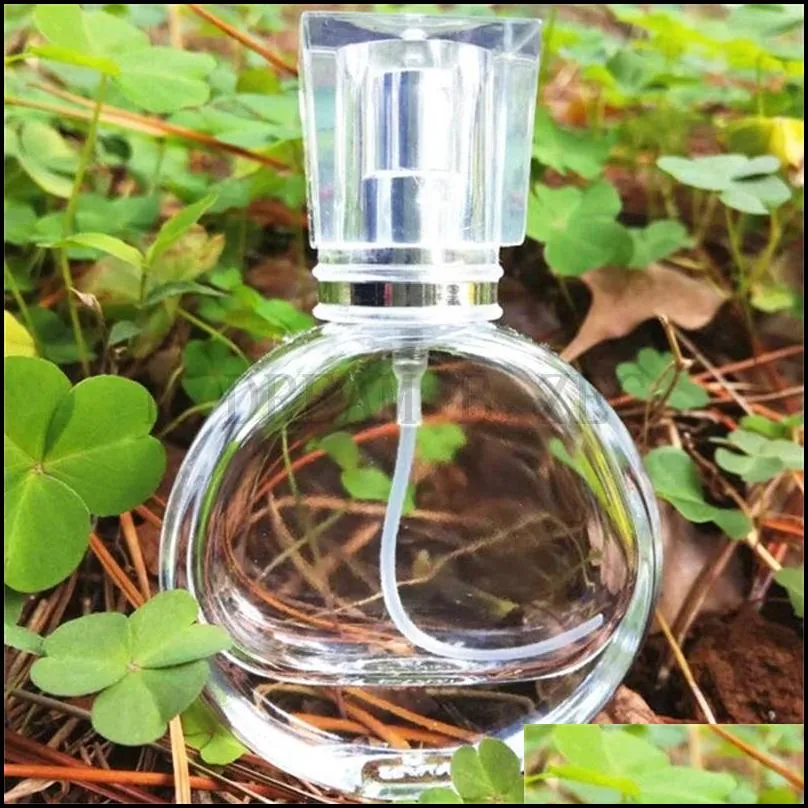 exquisite glass perfume spray bottles portable cosmetic containers with atomizer clear empty bottle refillable perfum bottle glass