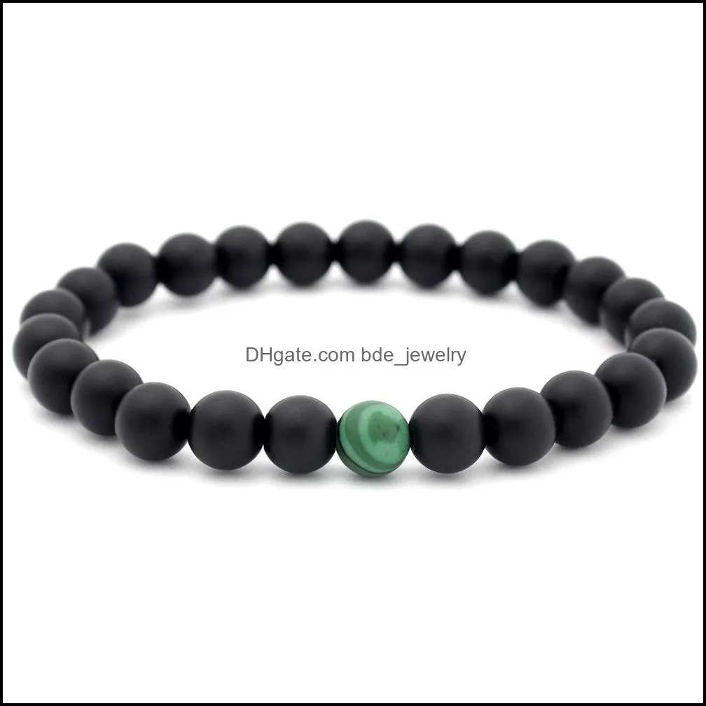 yinyang stone beads bracelet black malachite bracelet fashion jewelry women bracelets mens bracelets 