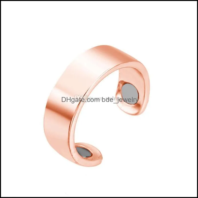 magnetic rings open magnetic therapy magnet ring for women wellness fashion jewelry gift